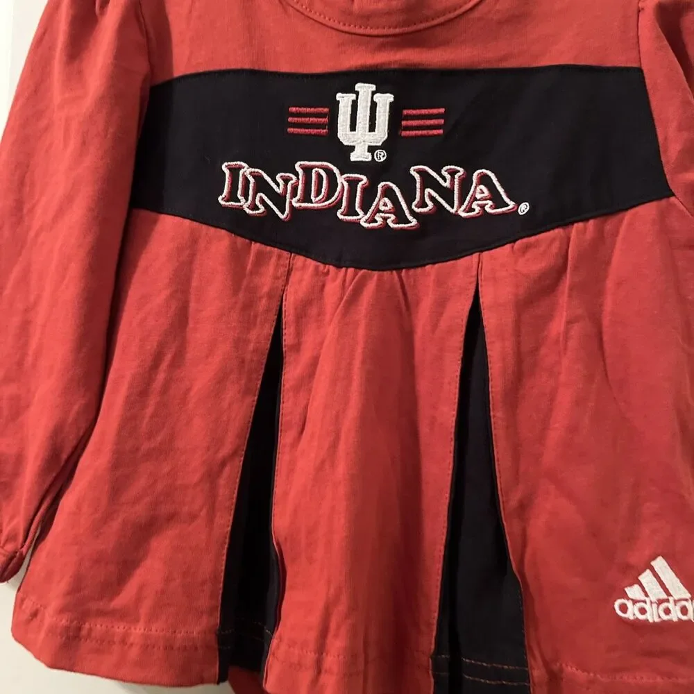 Indiana Hoosiers 24 Months Toddler Girls One Piece Cheer Jumper Dress